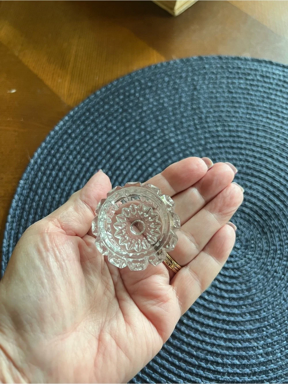 Vintage glass salt cellars - Set of 5